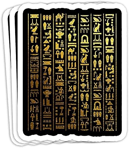 Египетска хиероглифика - Антички Египет Декорации за подароци - Винил налепници за лаптоп декорална шише со шише со вода