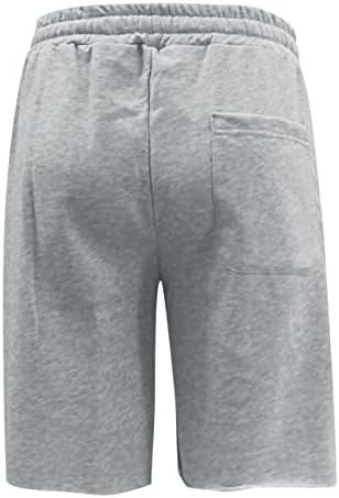 Bmisegm машки шорцеви машки летни обични исечени панталони цврсти кратки пантолони, кратки панталони, кратки тенок фит