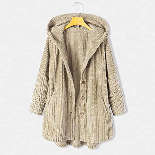 Kulywon gimeенски моден зимски џеб патент со долг ракав кадифен качулка палто