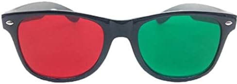 Рулути 1 парчиња Црвено Зелени Очила Очила За Амблиопија Обука Една Големина