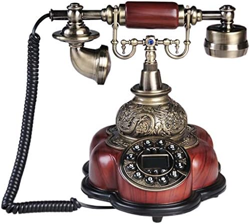 Taisk European Retro Tellefone Antique Fandline Solid Lood Body Body Home Office FIXED телефонски фикс