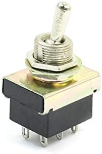 X-Dree AC 220V 3A 2PDT OFF 2 позиции 6 Pin Latching Toggle Switch KN3-3 (AC 220V 3A 2PDT OF-OFT 2 POSICIONES CONMUTADOR DE PALANCA