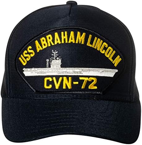 Соединетите држави морнарица УСС Абрахам Линколн CVN-72 Авион носач на брод Амблем лепенка капа на морнарица сина бејзбол капа