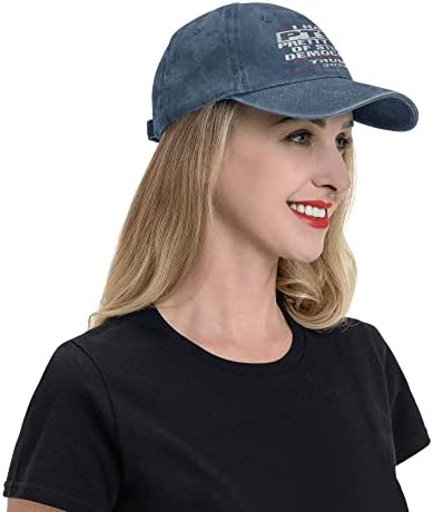 Капа 2024 прилично уморна од демократите смешни политички капи Гроздобер прилагодлива бејзбол капа памук мага капа црна