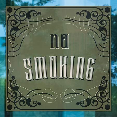 CGSignLab | Без пушење -викторијански готски прозорец за лепење | 24 x24