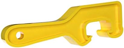 Жолта Пластична Кофа И Отворач За Капаци, Отворени кофи &засилувач; Кофи, Лесни, Издржливи, Произведени Во САД