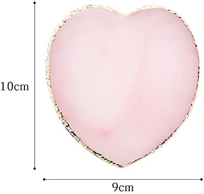 Uuyyeo срце во форма на нокти во форма на нокти, палета за нокти, полски гел, полски бојата за мешање на плочата за палета на ноктите