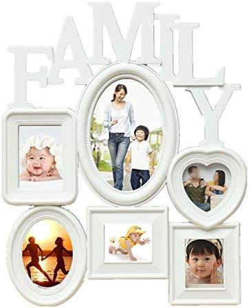 N/A Популарна семејна меморија фото рамка пластична приказ на слики поставена со wallидови 6 со повеќе големина фото рамка Фото wallид за домашна декорација