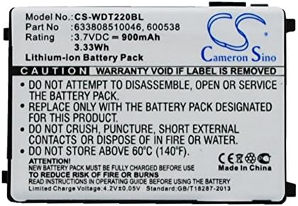 Камерон Сино 900mah Батерија за Datalogic Falcon PDT, Falcon PT40, Falcon PT40, PT40 PDT, PT40-100, PSC PT40, Unitech HT630, HT650, PT630, PT630D, PT650, WASP RS-232, WDT2200