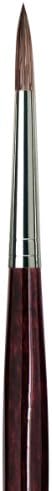 Да Винчи масло и акрилична серија 5096 Григио боја четка, рамен Мотлер синтетички со ергономска рачка на Бордо, големина 40