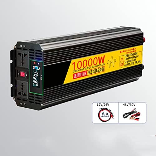 Инвертори на чиста синусна бранова моќност 10000Watt 12V/24V/48V/60V DC до AC 220V 2 AC излезни LCD дисплеј погоден за употреба