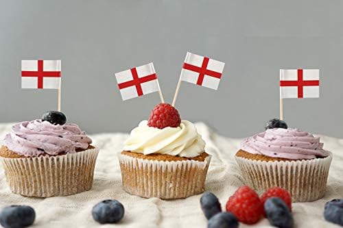 ЈБЦД Англија Чепкалка за Заби знаме англиски мини Мали Кекси Топер Знамиња