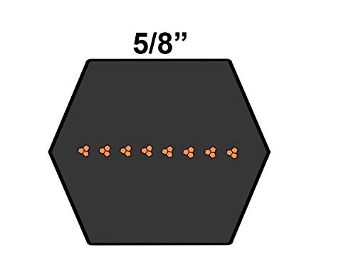 D&D PowerDrive BB76 шестоаголен V појас, 21/32 x 80,6, должина од 80,6 , ширина од 0,62