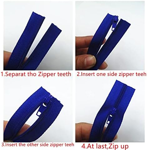 WKXFJJWZC 60PCS Grey Zipper Flyenerl 3 Auto Lock Zipper Puller DIY алатка за шиење патент лизгач