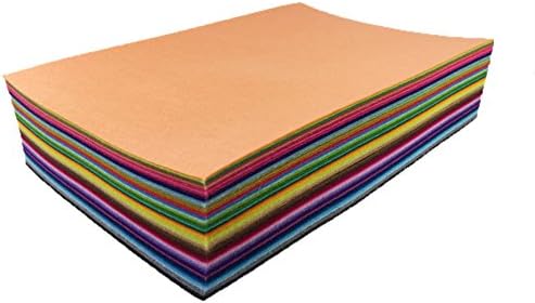 Flic-flac 54 парчиња чувствуваат ткаенини со изновив пакет за почувствувања во боја DIY занаетчиски плоштади неткаени