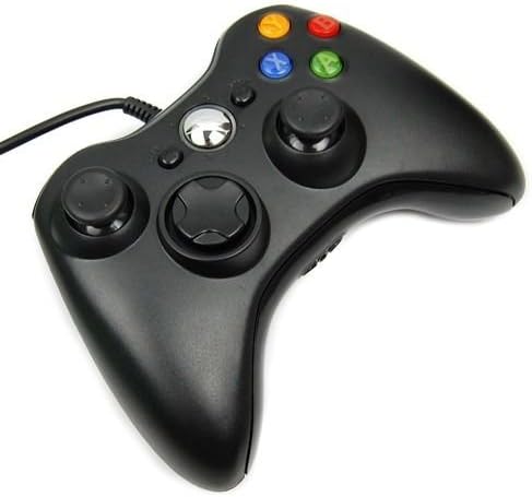 OMDA USB Жична Игра Рампа Joypad Контролер За Microsoft Xbox 360 Тенок КОМПЈУТЕР Боја Црна