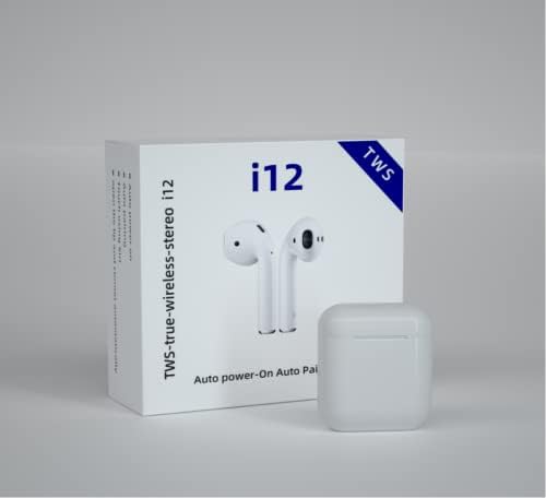 Безжични слушалки Ladumu I12 TWS во уво со микрофон безжични ушни уши со кутија за полнење за висока тежина на Android за игри за игри