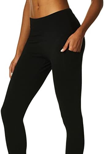 Ockокеј женски памук се протега основно нозе на глуждот со страничен џеб