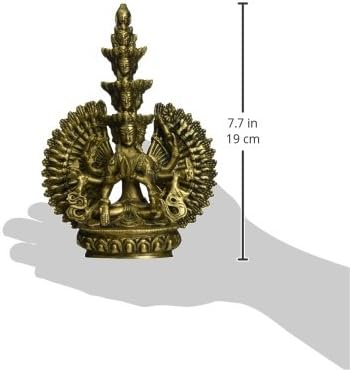 Илјадници вооружени Avalokiteshvara - месинг скулптура