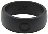 LF-Outdoors Силиконски свадбени прстени за маж и жени, гумени прстени од медицинско одделение за активна боја на живот во црна, сива,