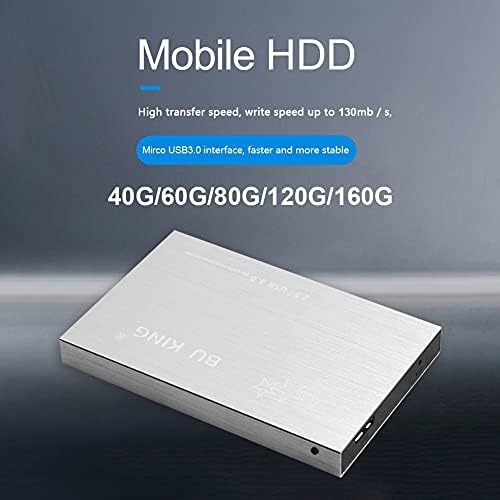 Конектори YD0010 Пренослив Надворешен Хард Диск USB 3.0 2.5 инчен HHD Алуминиум Школка Завртка Слободен 160gb 120GB 80GB 60GB 40GB