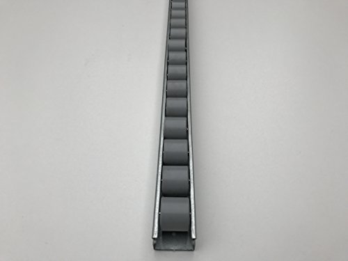 SKX материјал за ракување со ролери за шини со ролери за гравитација со пластични тркала дијаметар 28 мм сива