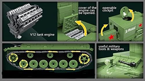 Генерал Jimим КВ2 Тешки Панцер Светска војна 2 Советски резервоар 818 Парче градежен блок играчки играчки играчки или градежни блокови од
