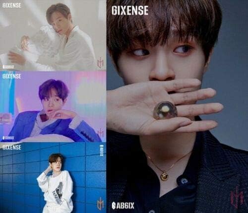 Ab6ix '6ixense' 1 -ви албум Случајна VER CD+80P брошура+1P Photocard+1P QR разгледница+1P чиста обележувач+1P налепница+1P гребење фото -картичка+1P