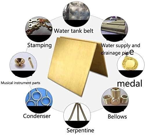 Дебелина на месинг плоча од месинг плоча 0. 8 до 5мм, 300х300мм широко користена во развој на производи метали, новата метална фолија од