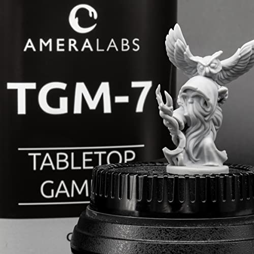 Ameralabs TGM-7 3D смола за печатење за минијатури на таблети-тешка, висока резолуција, низок мирис, течност за печатење брзо за лекување за 4K/8K LCD/DLP/SLA UV смола 3Д печатачи, 1L, 1
