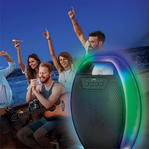 Coby Coby Coloring True Wireless Bluetooth звучник, RGB Show Show 6 LED режими на светлина | Преносен звучник W/FM радио, караоке, влез на микрофон, безжичен звучник Bluetooth звучници Преносни звучн?