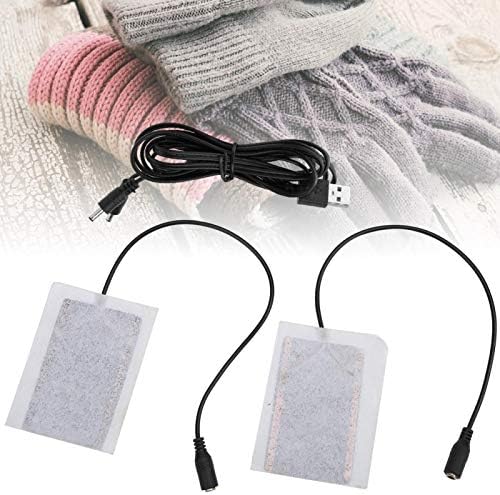 Јаглеродни влакна УСБ за греење мат, електрична подлога за греење USB загреана влошки за загревање на топлотен појас за миленичиња кревет вратот