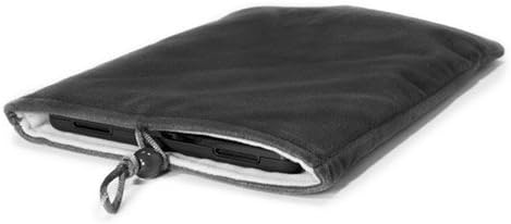 Case Boxwave Case компатибилен со Pujitsu Stylistic Q5010 - кадифена торбичка, мека велурна ткаенина торба ракав со влечење за стилски