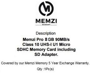 MEMZI PRO 8GB 90MB / S Класа 10 Микро SDHC Мемориска Картичка Со SD Адаптер За Polaroid iXX090, i20X29, iS085, iS048 Дигитални Камери