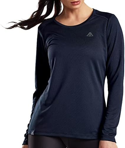 Women'sенски суво вклопување во атлетски маици со долги и кратки ракави рециклирани полиестер за теретана, спорт, пешачење, вежбање