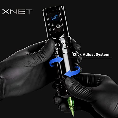 Xnet Факел Безжична Тетоважа Машина со 20 парчиња Х-ЗРАЦИ 12 Стандард 9rl Тетоважа Кертриџ Игли