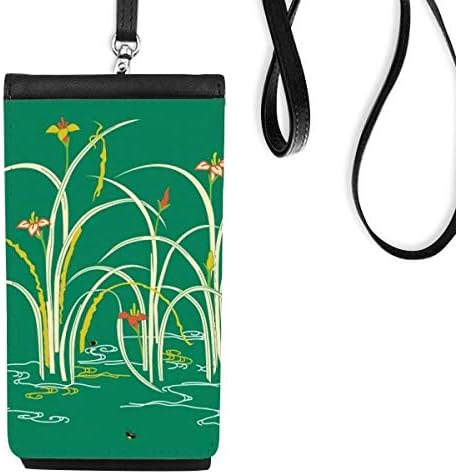 Сликање зелена култура вода телефонски паричник чанта што виси мобилна торбичка црн џеб