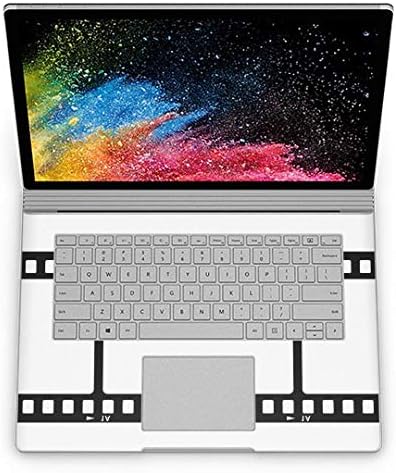 Igsticker Skin Decals за површинска книга / книга2 15inch ултра тенки премиум заштитни налепници за тело Скини Универзални насловни филмови Филмот Бела црна боја