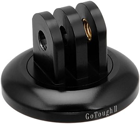 Fotodiox Gotough Red Tripod Adapter верзија 2-метал 1/4 ”-20 адаптер за статив компатибилен со GoPro Hero3, Hero3+, Hero4, Hero5, Hero6, Hero7