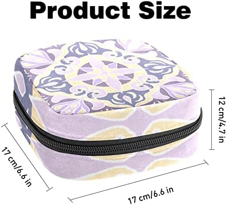 Лесна пурпурна шема санитарна торба за складирање на салфетка, менструална подлога торба гаќички, држач за тампон женски производ