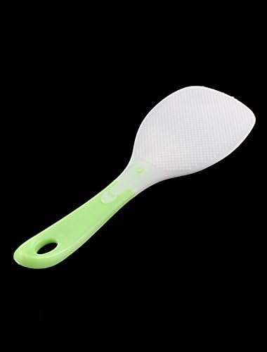 QTQGOITEM прибор за јадење, висина дупка што не е виткана од ориз, лажица лажица зелена бела