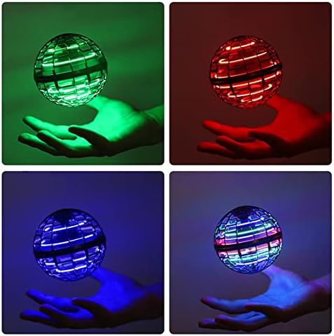 Летечка orb топка бесконечност RGB светла лебдат топка со дрон 360 ° ротирачки кул играчки беспилотни летала за деца возрасни