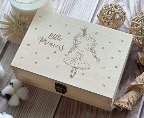 Кутија за Спомен за бебиња Кутија за Девојчиња Мала Принцеза Кутија За Меморија За Деца Подарок За Девојчиња кутија За накит за мали