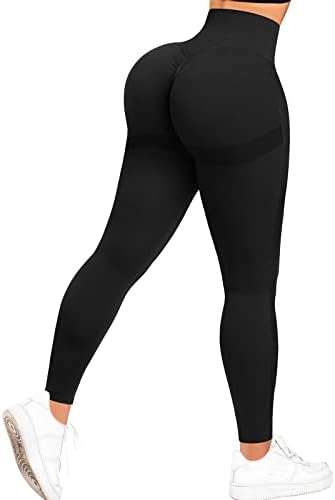 Изматете го кревањето на задниот дел Беспрекорни хеланки за жени Контрола на стомакот со високи половини витални јога панталони за