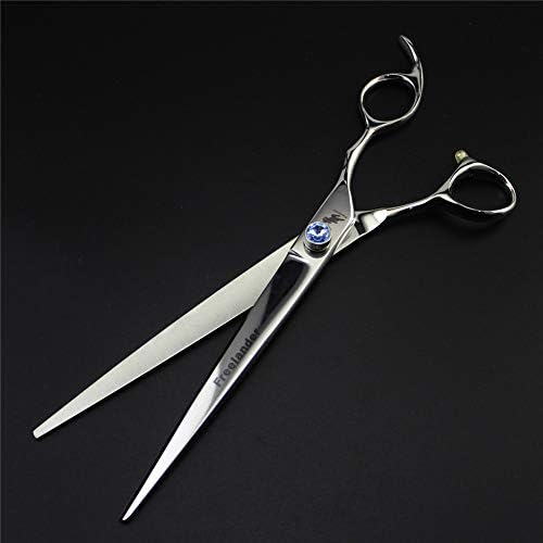 8 сет на ножици за фризерски миленичиња, ножици за сечење од не'рѓосувачки челик 440C/смолкнување на смолкнување/криви ножици/чешла за чешлање,