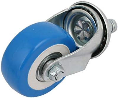 X-DREE 2-инчен Дијаметар Тркало 11mm Dia Вратило Се Движат Вртливи Тркалце Ролери Комплет (Juego де 2 ruedas de diametro De 11 mm Diametro de