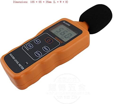 ASUVUD Преносен LCD дигитален звук на мерач на мерач на мерење на бучава DB Decibel Decibel Decibelmeter Monitoring Tester Tester