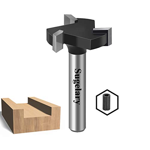 CNC Spaceboard Surfaction Router Bit, 1/4 инчен Shank Carbide Tupped Surface Surface Planing Долна чистење на секачот за чистење