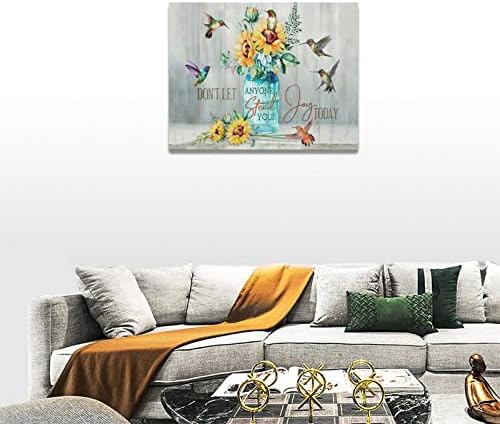 Апстрактна количка сончогледна wallидна уметност платно инспиративни цитати постер фарма куќа цвеќиња уметнички дела модерни домашни украси врамени и испружени по