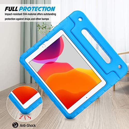 Procase [2 Пакувајте нов iPad 10.2 Пакет за заштитник на екран со детски куќиште за iPad 10.2 8 -ми Gen 2020 /7 -ми Gen 2019 /